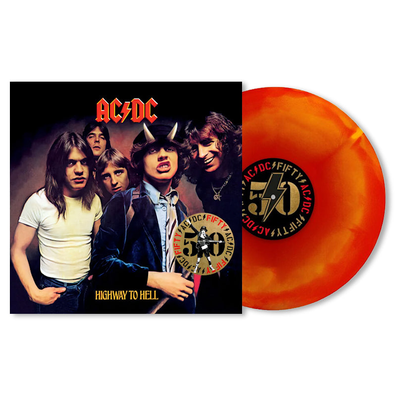 Ac/Dc - Highway to hell -AC/DC fifty- (Hellfire, Insert, Coloured Vinyl, Limited Edition LP)