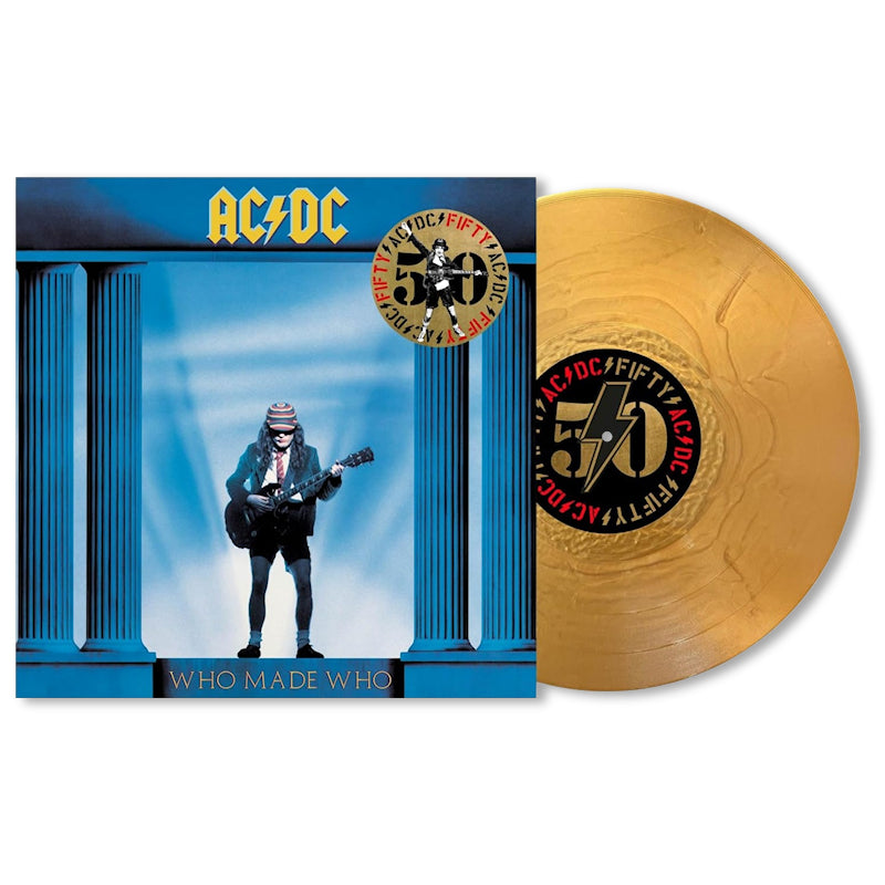 Ac/Dc - Who made who -AC/DC fifty- (Gold Metallic, High Quality, Insert, Coloured Vinyl, Limited Edition LP)