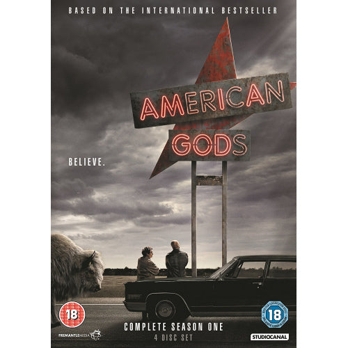 Tv Series - American gods season 1 (Uk Version /Cast: Emily Browning, Ian McShane DVD movie)