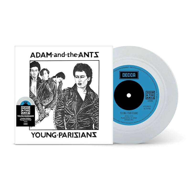 Adam And The Ants - Young parisians (.. Parisians / Lady, Transparent", "Coloured Vinyl", "Reissue", "Limited Edition 7-inch single)