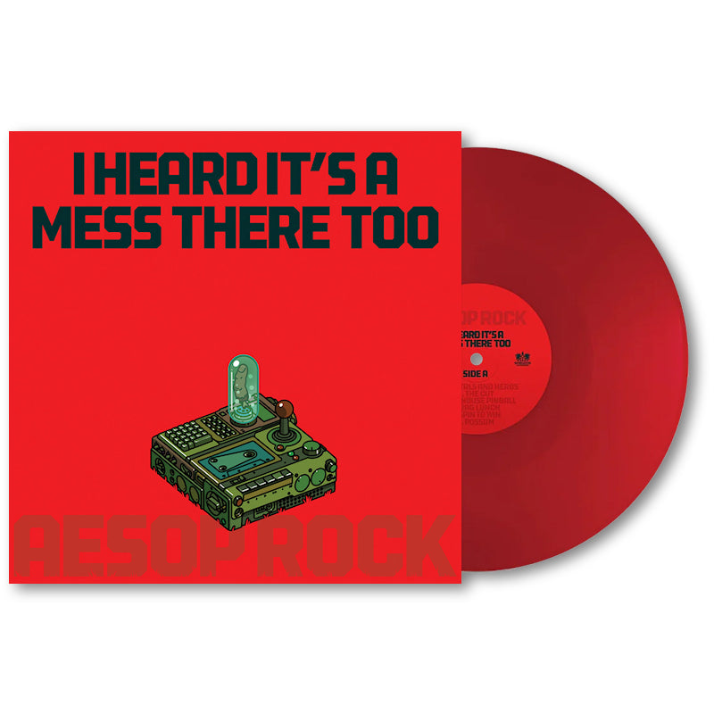 Aesop Rock - I heard it's a mess there too (opaque apple red) (Coloured Vinyl LP)