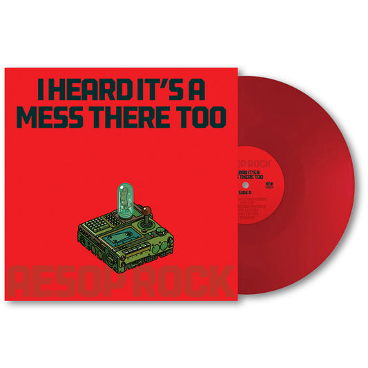 Aesop Rock - I heard it's a mess there too (opaque apple red) (Coloured Vinyl LP)