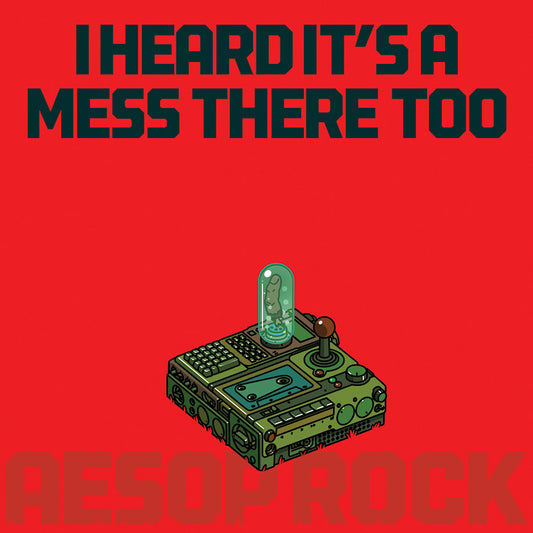 Aesop Rock - I heard it's a mess there too (opaque apple red) (Coloured Vinyl LP)