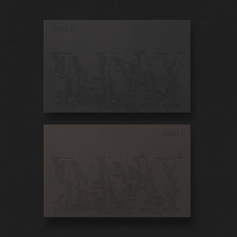 Agust D - D-Day (100pg. Photobook / 2 Versions CD)