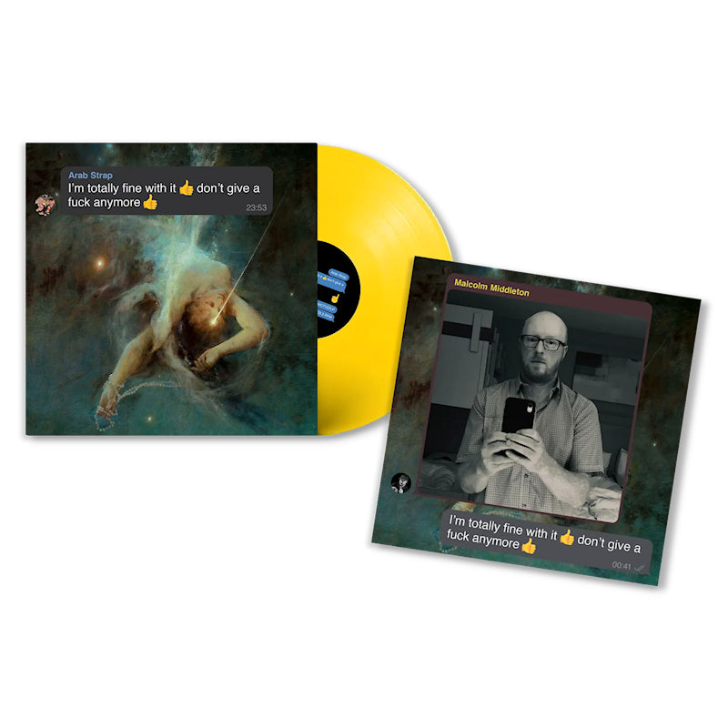 Arab Strap - I'm totally fine with it don't give a fuck anymore -indie only yellow vinyl- (Yellow, Coloured Vinyl LP)