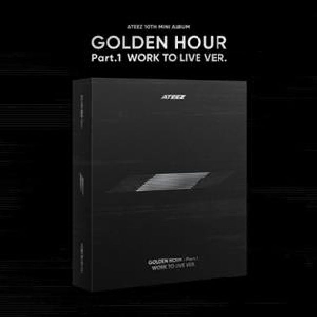 Ateez - Golden hour part.1 work to live ver. (Photo(S) Poster(S) Photo Card(S) Postcard(S) Sticker(S) CD)