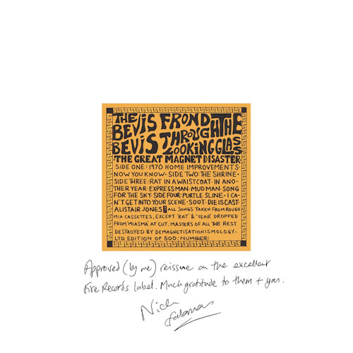 Bevis Frond - Bevis through the looking glass (.. Through the Looking Glass/ Clear/Transparant/180gr., High Quality, Coloured Vinyl LP)