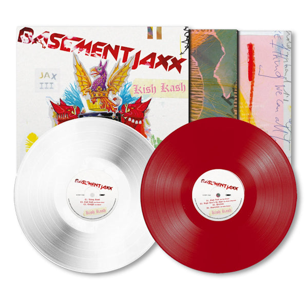Basement Jaxx - Kish kash -red & white vinyl- (Red, Coloured Vinyl LP)