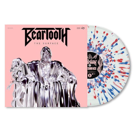 Beartooth - The surface -splattered vinyl- (180gr. Clear Vinyl With Red/White/Blue Splatter Vinyl, High Quality, Transparent, Coloured Vinyl, Gatefold Sleeve LP)