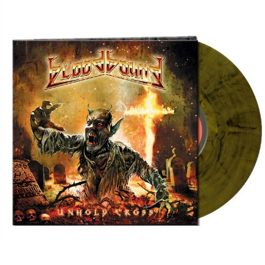 Bloodbound - Unholy cross (Clear Yellow/ Black Marbl Vinyl, Transparent, Coloured Vinyl, Gatefold Sleeve LP)