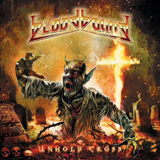 Bloodbound - Unholy cross (Clear Yellow/ Black Marbl Vinyl, Transparent, Coloured Vinyl, Gatefold Sleeve LP)