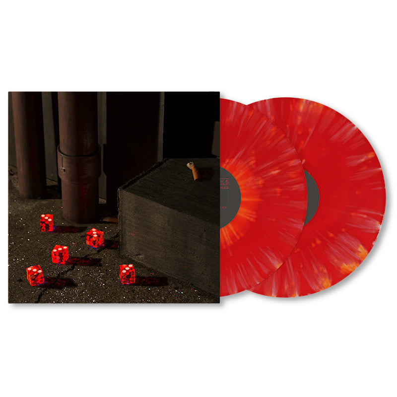 Bright Eyes - Five dices, all threes (red & orange splatter) (Red Orange, Coloured Vinyl LP)