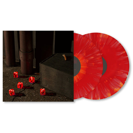 Bright Eyes - Five dices, all threes (red & orange splatter) (Red Orange, Coloured Vinyl LP)