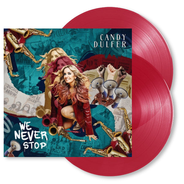 Candy Dulfer - We never stop (Red Transparent Vinyl / 1 Bonus Track, Transparent, Coloured Vinyl LP)