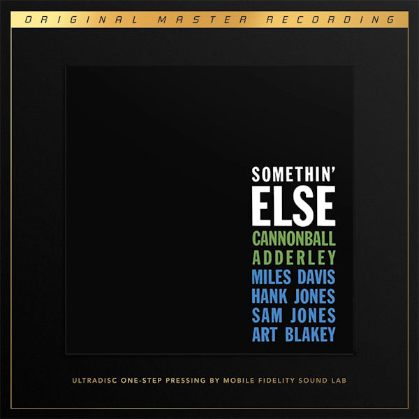 Adderley, Cannonball - Somethin' else (Mobile Fidelity Ultradisc One-Step LP)