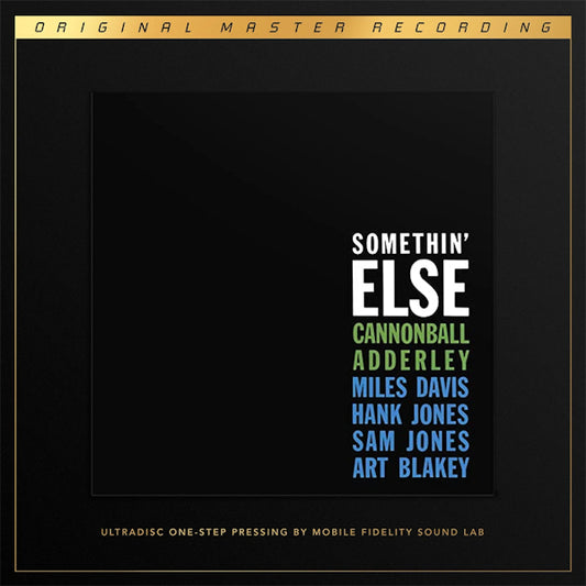Adderley, Cannonball - Somethin' else (Mobile Fidelity Ultradisc One-Step LP)