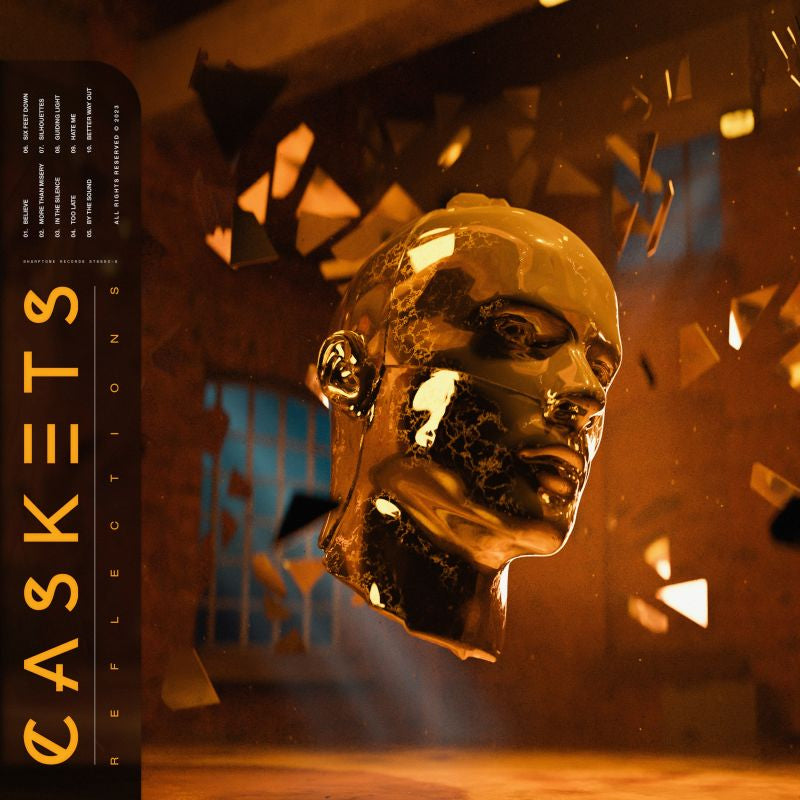 Caskets - Reflections (Corona Orange White Vinyl, Coloured Vinyl LP)