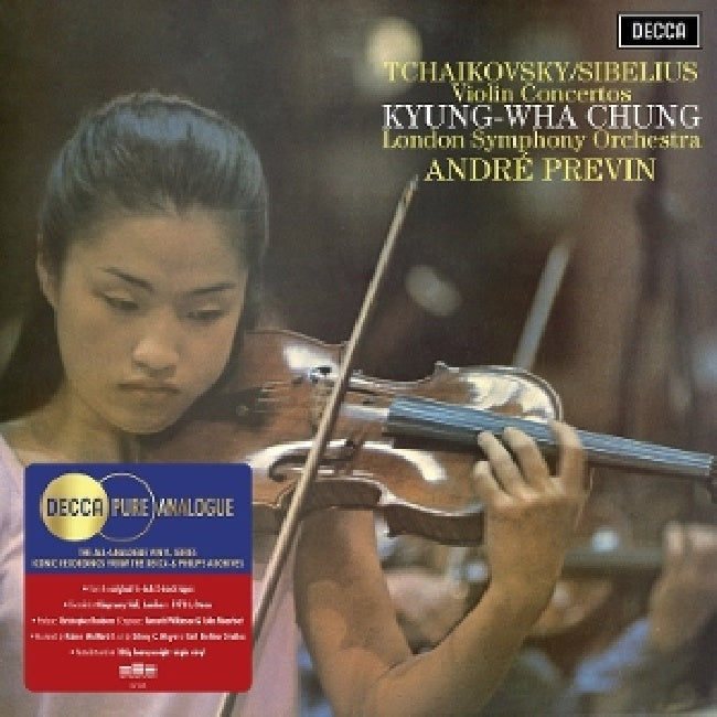 Kyung Wha Chung, London Symphony Orchestra, Andre - Tchaikovsky & sibelius violin concertos (LP)