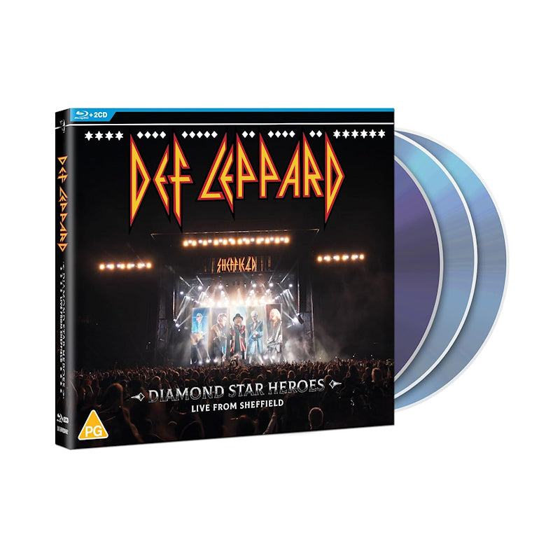 Def Leppard - Diamond star heroes live from sheffield (2cd + Blu-Ray CD + Blu-ray Video)