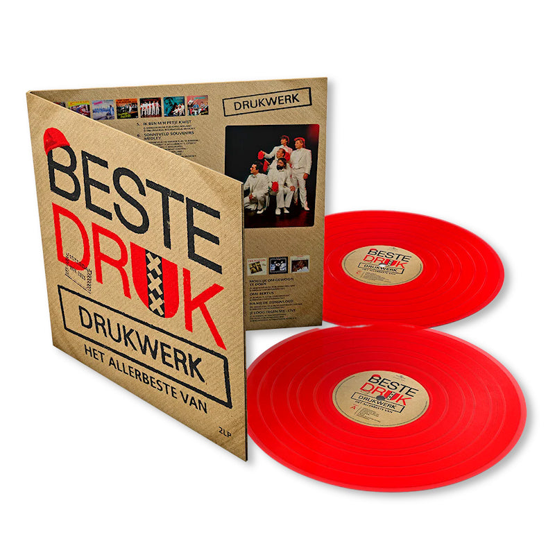 Drukwerk - Beste druk - het allerbeste van (Red, Transparent, Gatefold Sleeve, Coloured Vinyl LP)