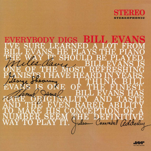 Bill Evans - Everybody digs bill evans (.. Evans / 180gr., High Quality LP)