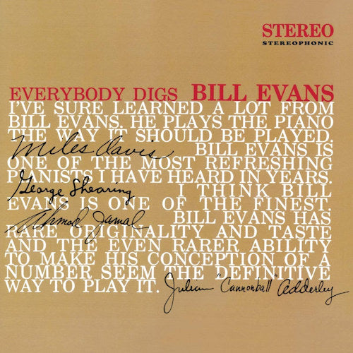 Bill Evans - Everybody digs bill evans (Red Vinyl/ 180gr./ Incl. Unique Sticker, High Quality, Coloured Vinyl LP)