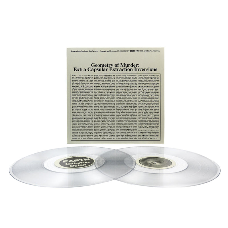 Earth X Black Noise - Geometry of murder: extra capsular extraction (clear) (Coloured Vinyl LP)