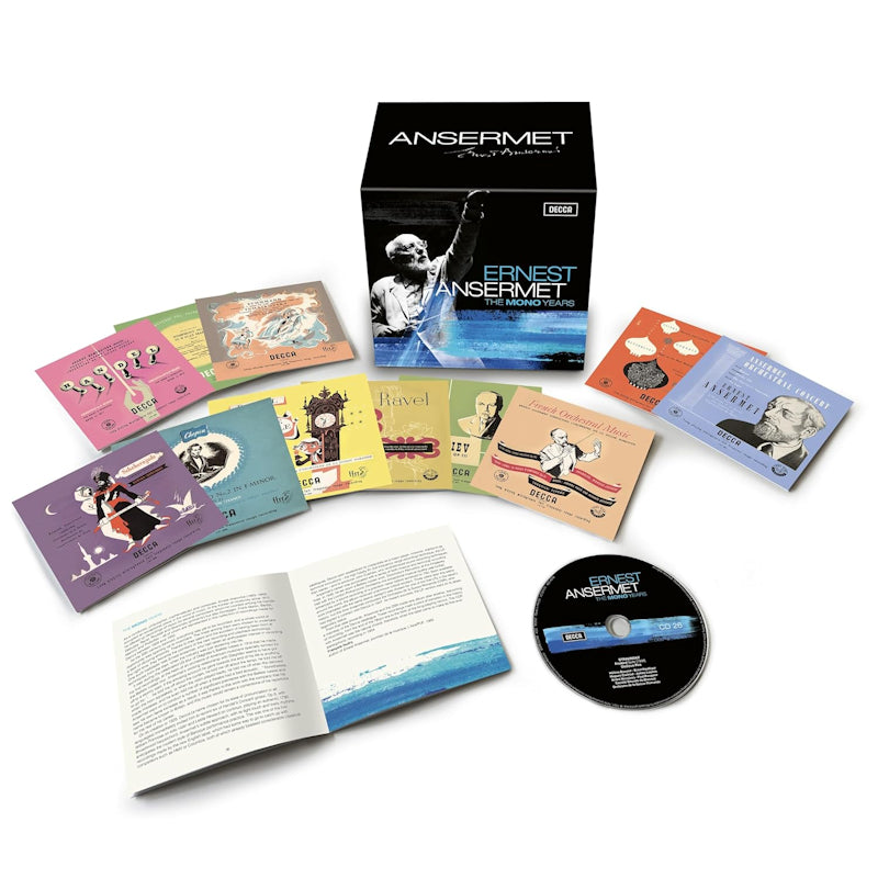 Ernest Ansermet - The mono years (Works By Handel/Vivaldi/Mozart/Haydn/Debussy/Bartok/A.O, Box Set, Limited Edition CD)