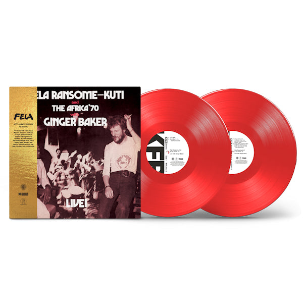 Fela Ransome-Kuti and The Africa'70 with Ginger Baker - Live! -50th anniversary- (.. Baker/Red Coloured Vinyl, Limited Edition, Coloured Vinyl LP)