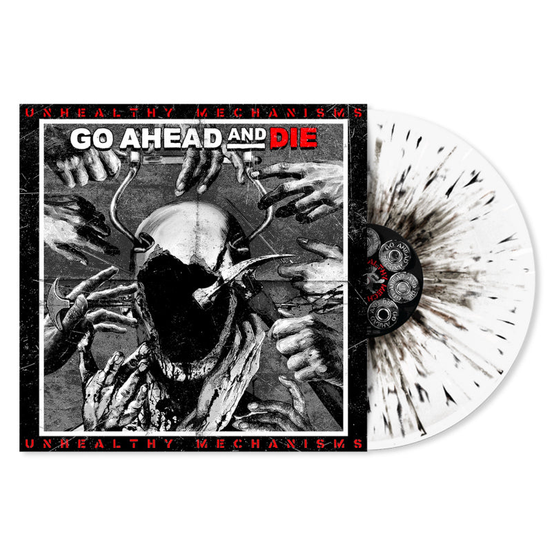 Go Ahead And Die - Unhealthy mechanisms -white/black splatter vinyl- (.. Mechanisms / White/Black Splatter Vinyl LP)