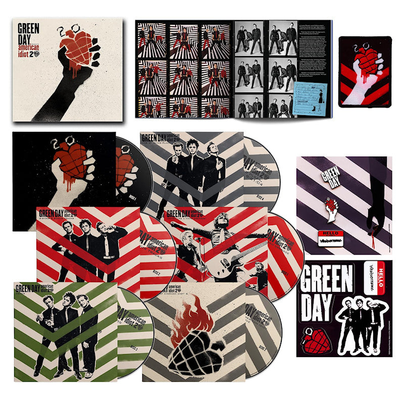 Green Day - American idiot (Anniversary Edition, Deluxe Edition, Limited Edition, Box Set Blu Ray disc music)