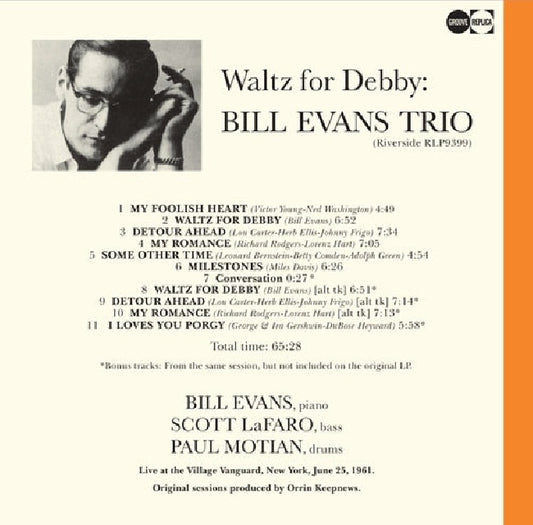 Bill Evans - Waltz for debby (180 Gr./Incl. Bonus CD Incl. 5 Bonus Tracks, High Quality LP)