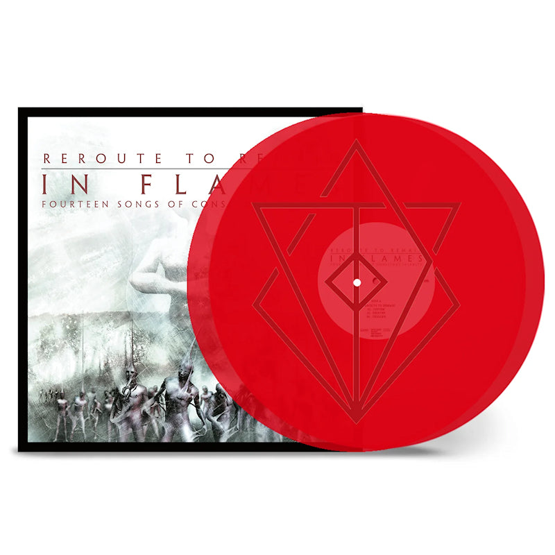 In Flames - Reroute to remain (180gr. Transparent Red Vinyl / Etched D-Side, High Quality, Transparent, Coloured Vinyl LP)