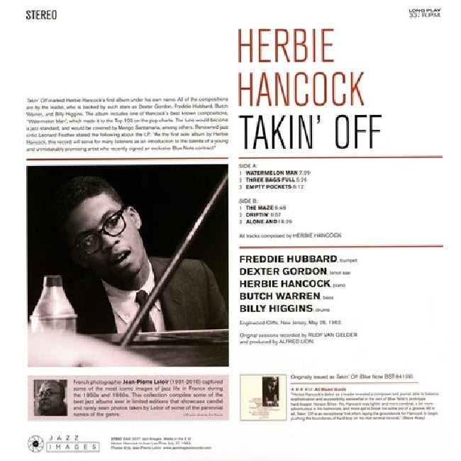 Herbie Hancock - Takin' off (180gr. / Cover Art By Jean-Pierre Leloir, High Quality LP)