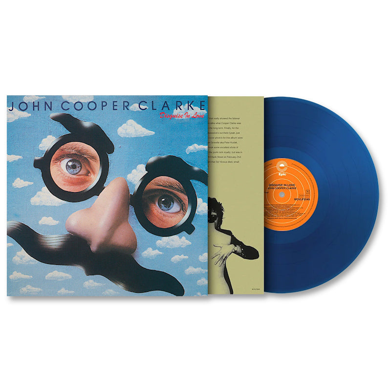 John Cooper Clarke - Disguise in love (Blue 180g, High Quality, Transparent, Coloured Vinyl, Insert, Limited Edition LP)