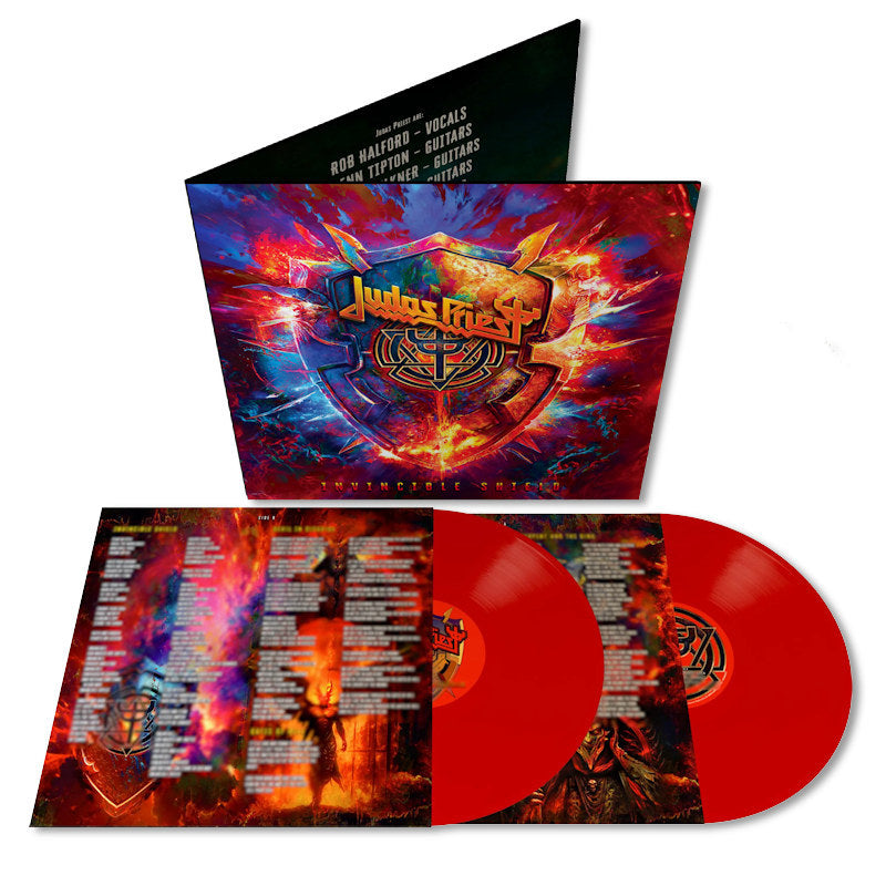 Judas Priest - Invincible shield -red vinyl- (.. Shield / Red / 180gr., High Quality, Coloured Vinyl LP)