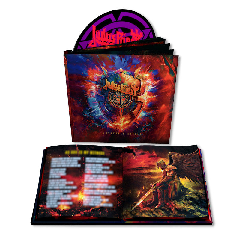Judas Priest - Invincible shield -deluxe- (.. Shield / Hardcover Book Incl. 24pg. Booklet, Hardcover CD)