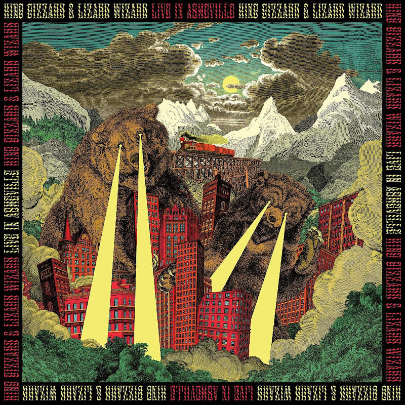 King Gizzard & The Lizard Wizard - Live in asheville '19 (.. Asheville '19 / 180gr. Bone Coloured 62x62cm Poster, Coloured Vinyl, High Quality, Limited Edition, Box Set LP)