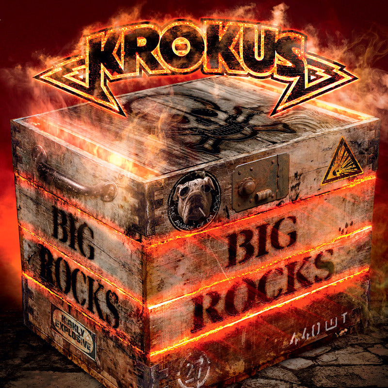 Krokus - Big rocks (Flame Red 180g Booklet, High Quality, Coloured Vinyl LP)