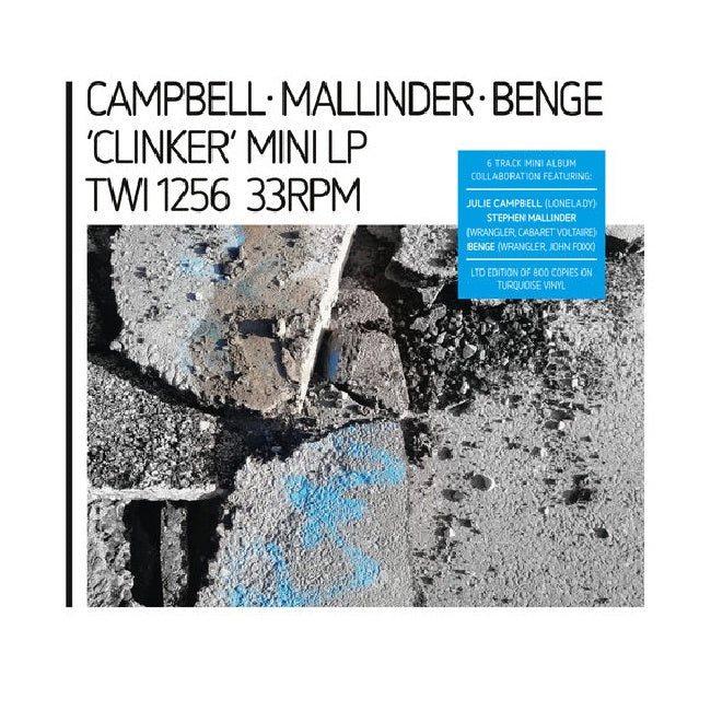 Mallinder & Campbell & Benge - Clinker (Mini Album / Turquoise Vinyl, Coloured Vinyl LP)