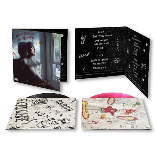 Lil Peep - Come over when you're sober, pt. 1 & pt. 2 (.. When You're Sober, Pt. 1 & Pt. 2 / Neon Pink & Black, Coloured Vinyl LP)