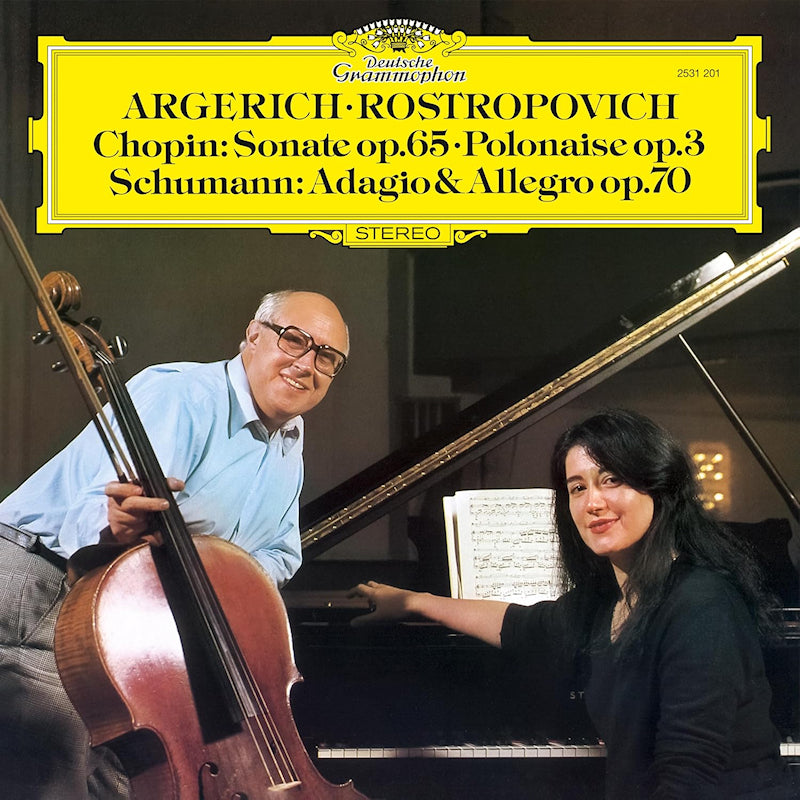 Martha Argerich & Mstislav Rostropovich - Chopin: sonate op.65; schumann: adagio (High Quality, Gatefold Sleeve LP)