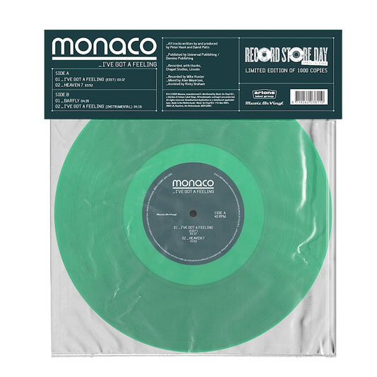 Monaco - I've Got A Feeling (Translucent Green, Transparent, Coloured Vinyl, 45 Rpm, Ep, Limited Edition LP)