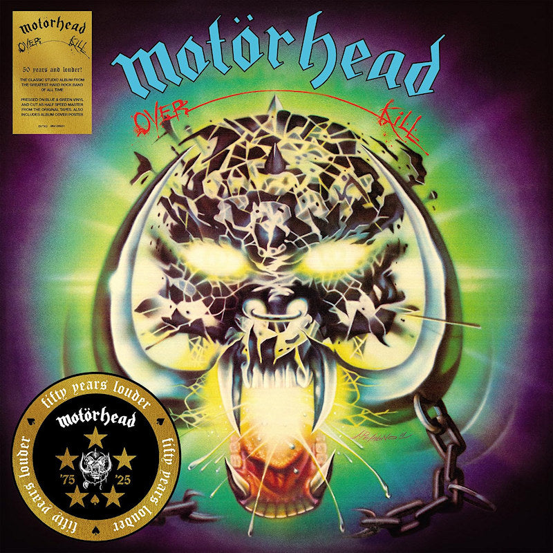 Motorhead - Overkill (Turquoise Blue, Half Speed, Coloured Vinyl, Reissue, Limited Edition LP)