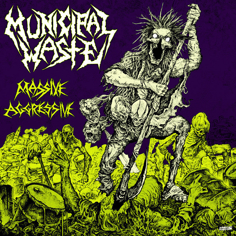 Municipal Waste - Massive aggressive (Toxic Purple & Green Merge Coloured Vinyl, Coloured Vinyl, Black Friday LP)