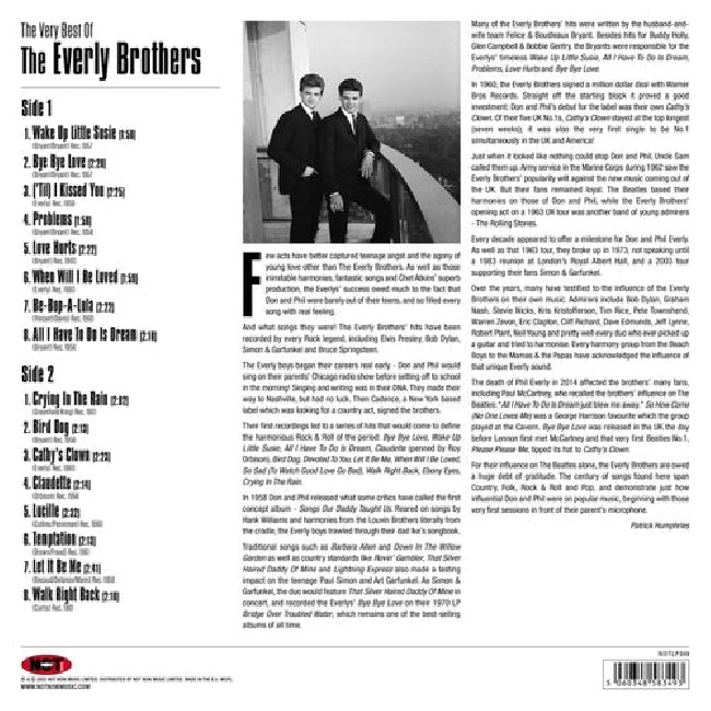 Everly Brothers - Very best of (White Vinyl, Coloured Vinyl LP)