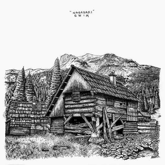 Nagasaki Swim - The mirror (Transparent Magenta/White Marbled, Transparent, Coloured Vinyl LP)