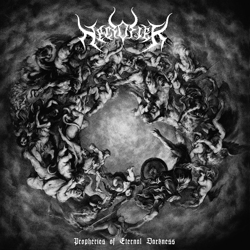 Necrofier - Prophecies of eternal darkness (..of Eternal Darkness / Transparent Red & Black Marbled, Coloured Vinyl, Transparent, Gatefold Sleeve, Limited Edition LP)