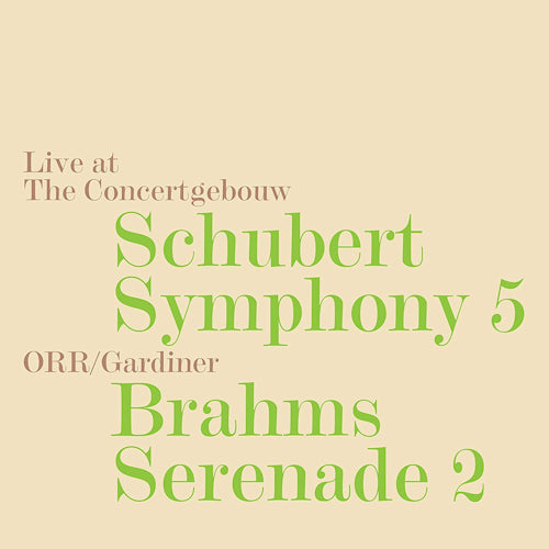 Orchestre Revolutionnaire Et Romant - Schubert brahms - symphony no 5 in (Orchestre Revolutionnaire Et Roamntique/Gardiner CD)