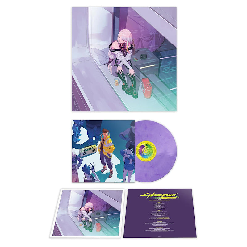 OST (Original SoundTrack) - Cyberpunk: edgerunners (Marbled Purple & White / 180gr. / Holographic Obi, High Quality, Obi Strip, Coloured Vinyl LP)
